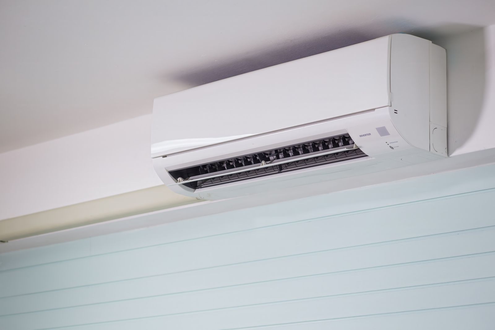 Wall-mounted mini-split in a modern room