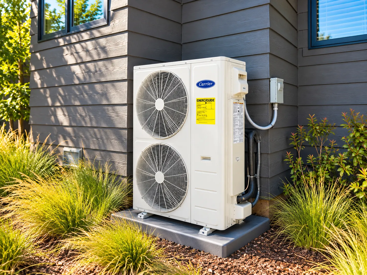 Carrier heat pump outdoor unit