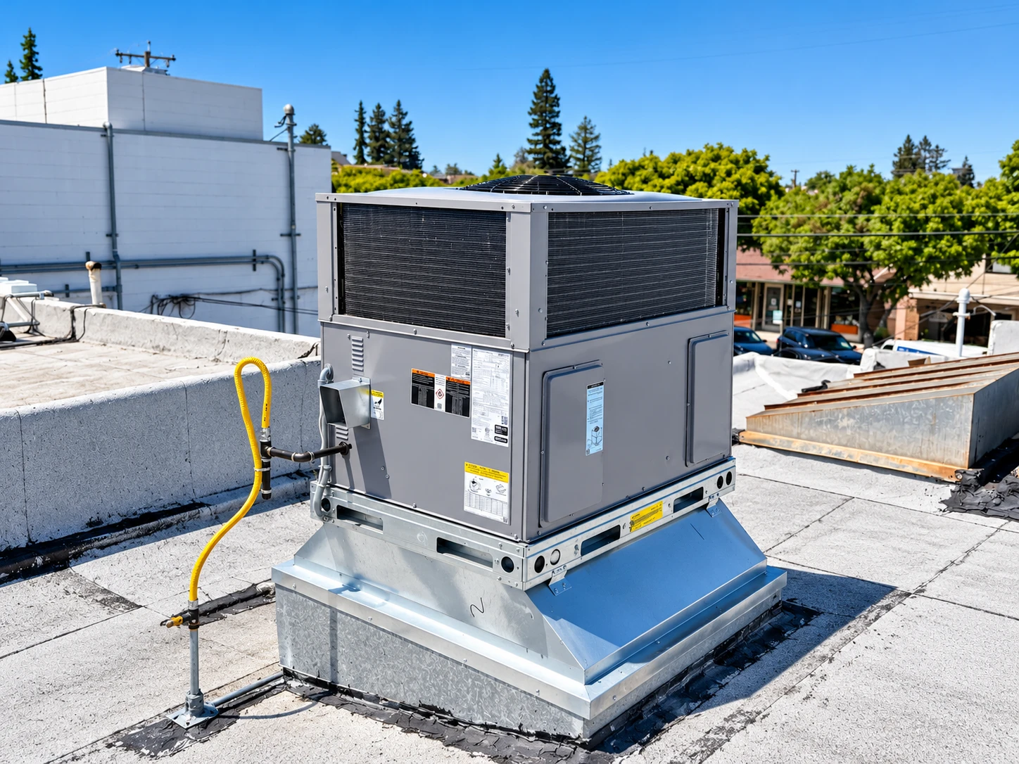 Commercial rooftop HVAC unit